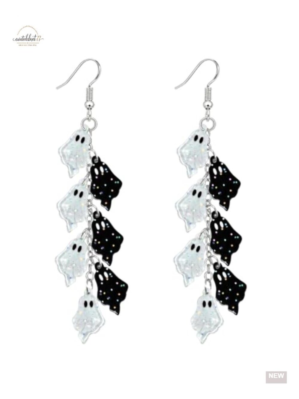 Halloween Ghost Drop Dangle Earrings Hypoallergenic